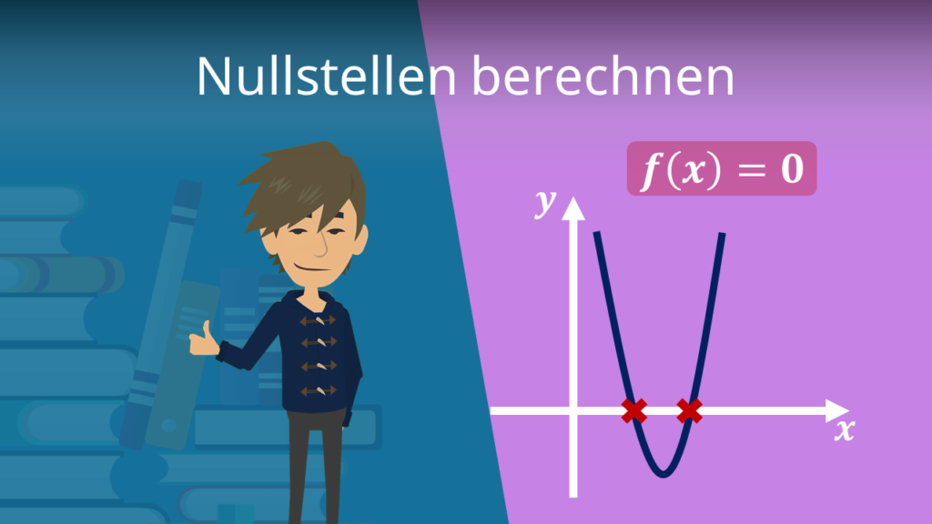 Zum Video: Nullstellen berechnen